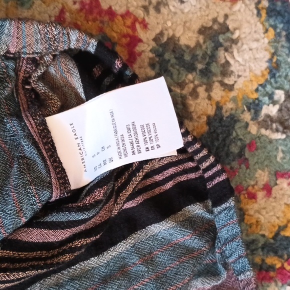 American Eagle Boho Striped Crop top S - Picture 4 of 5